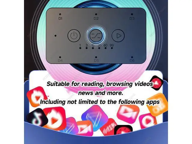 Alt view image 5 of 7 - Auto Slide phone screen Automatic Brush Screen Swipe Sliding Screen Video Reading tools Suitable for all mobile phones(6 IN 1)