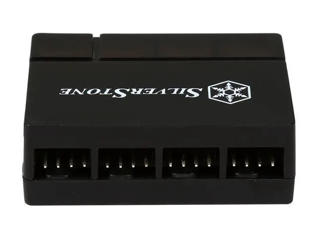 Alt view image 4 of 7 - SilverStone PWM Fan Hub System Cables, Black (CPF04)