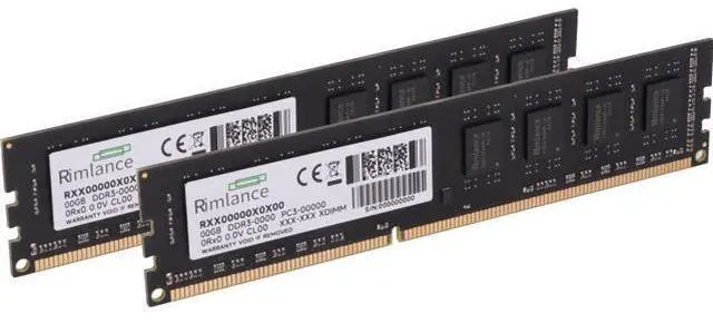Main image of Rimlance 8GB (2X4GB) 1.5V DDR3 1333MHZ PC3-10600 UDIMM 1RX8 Desktop Memory Kit
