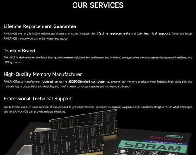 Alt view image 5 of 5 - Rimlance 8GB (1X8GB) 1.2V DDR4 2666MHZ PC4-21300 SODIMM 2RX8