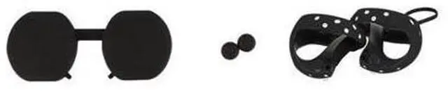 Alt view image 2 of 2 - Silicone Controller Grip Cover Rocker Caps for PS VR2 Handle Protective Cover Anti-dirt Controller Cover Lens Skin Cover(Black)