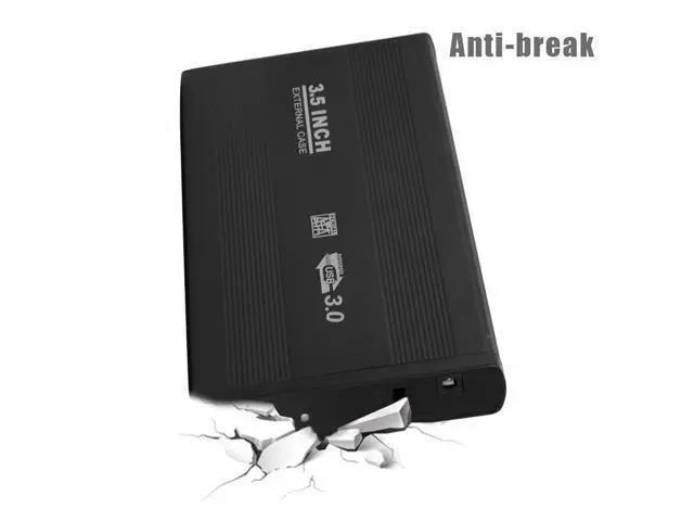 Alt view image 4 of 6 - 3.5 inch Hard Disk Case SATA To USB3.0 Aluminum Alloy HDD Case External Hard Drive Enclosure With USB Cable For Computer Laptop(A)