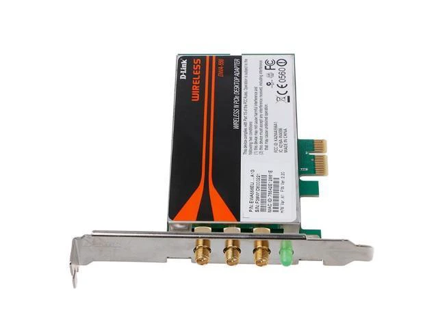 Alt view image 3 of 6 - D7YC DWA-556 Wireless Xtreme N PCI-E Desktop Adapter WiFi Card Low Profile