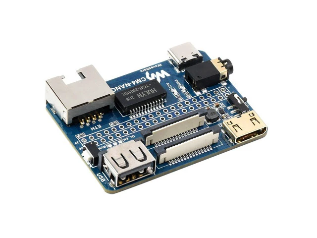 Alt view image 7 of 7 - 5V Mini USB Ethernet GPIO IO Carrier Board Expansion Board for RasPi Raspberry Pi Compute Module 4 CM4 Lite 2GB 4GB 8GB