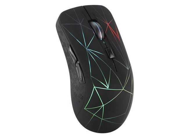 Alt view image 7 of 7 - Dual-Mode Bluetooth Wireless Mouse Mute Luminous Rechargeable Mouse for Computer Notebook Office Gaming Mouse