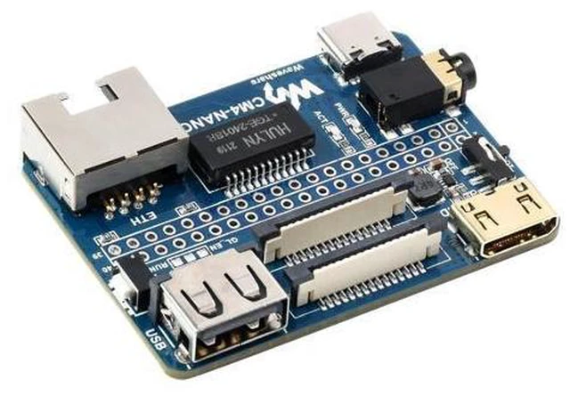 Alt view image 7 of 7 - 5V Mini USB Ethernet GPIO IO Carrier Board Expansion Board for RasPi Raspberry Pi Compute Module 4 CM4 Lite 2GB 4GB 8GB