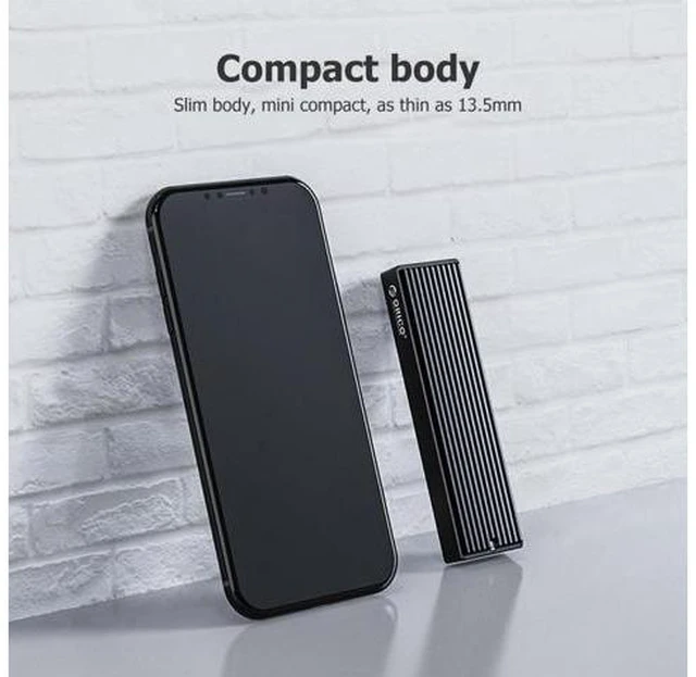 Alt view image 4 of 6 - ORICO M2PV-C3 Type-C M.2 NVME SSD Mobile Enclosure Aluminum Alloy USB 3.1 10Gbps 2TB External Solid State Drive Box Case