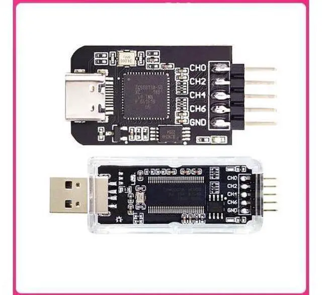 Alt view image 2 of 6 - DLA Logic Analyzer ARM FPGA Debugging Tool Protocol Analysis 24MHz Sampling Rate 8 Channels Open Source Sigrok PulseView(DLA-USB-A)