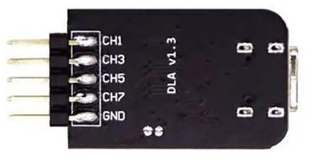 Alt view image 6 of 6 - DLA Logic Analyzer ARM FPGA Debugging Tool Protocol Analysis 24MHz Sampling Rate 8 Channels Open Source Sigrok PulseView(DLA-USB-A)