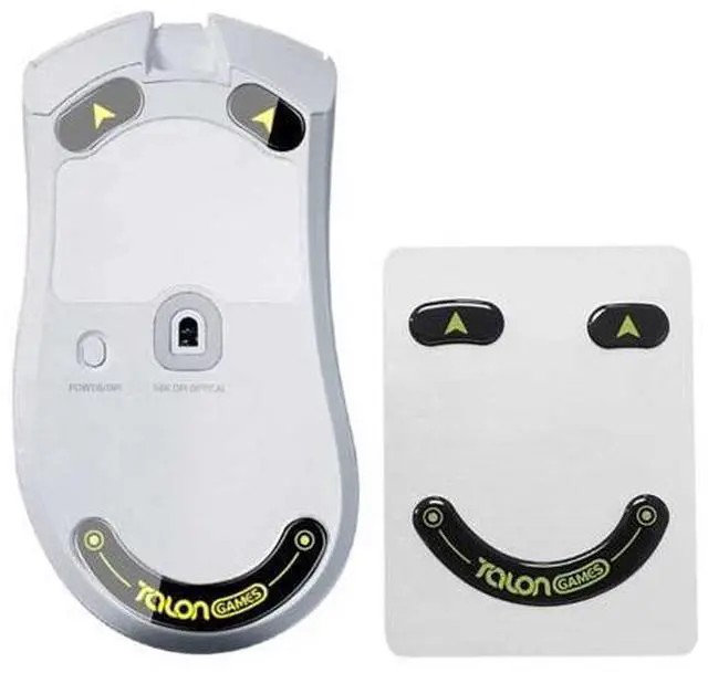 Alt view image 3 of 6 - 1Set Glass Mouse Skates Stickers Mouse Feet Pad Glides Rounded Curved Edge for DeathAdder-V3 Pro Mouse