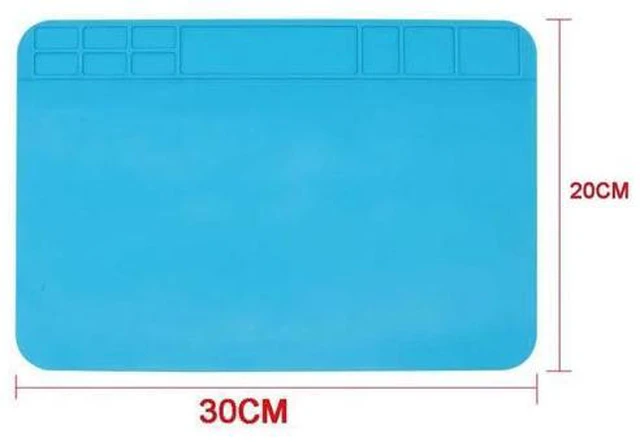 Alt view image 2 of 6 - Insulation Silicone Soldering Repair Mat Heat Resistant Work Pad for Mobile Phone PCB BGA Soldering Iron Repair Pad