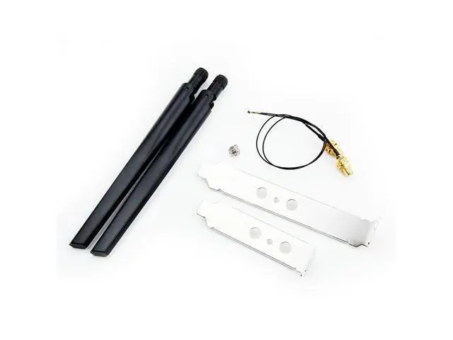 Alt view image 2 of 2 - Dual band Wireless Hackintosh M.2 BCM94352Z Desktop Kit 1200Mbps Wifi Card Bluetooth 4.0 NGFF 802.11ac DW1560 Wireless Adapter(Antenna set)
