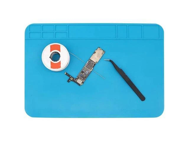 Alt view image 4 of 6 - Insulation Silicone Soldering Repair Mat Heat Resistant Work Pad for Mobile Phone PCB BGA Soldering Iron Repair Pad
