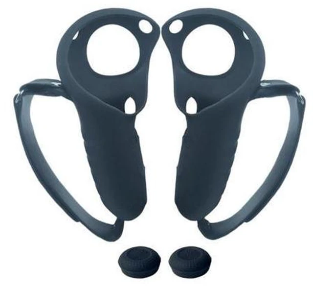 Alt view image 2 of 2 - Anti-Throw Controller Shells Grips Rocker Caps for Q-uest Pro VR Handle Protective Pouch VR Controller Sleeve Lightweight(Black)