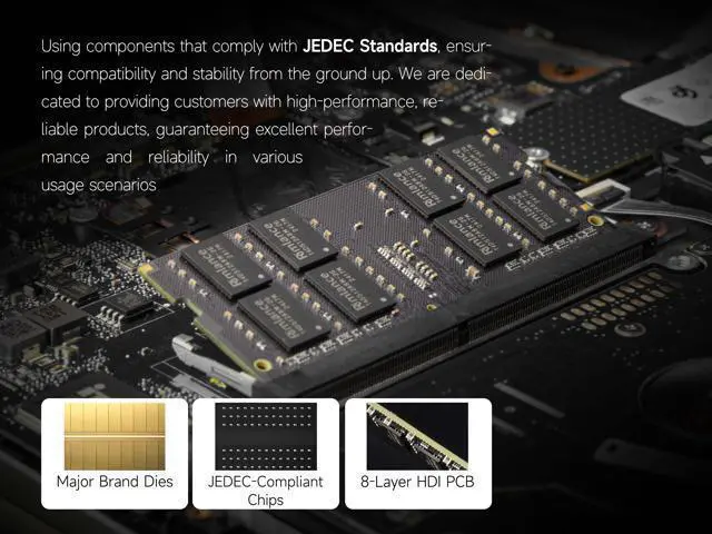Alt view image 4 of 5 - Rimlance 8GB (1X8GB) 1.2V DDR4 2833MHZ PC4-23400 SODIMM 1RX8