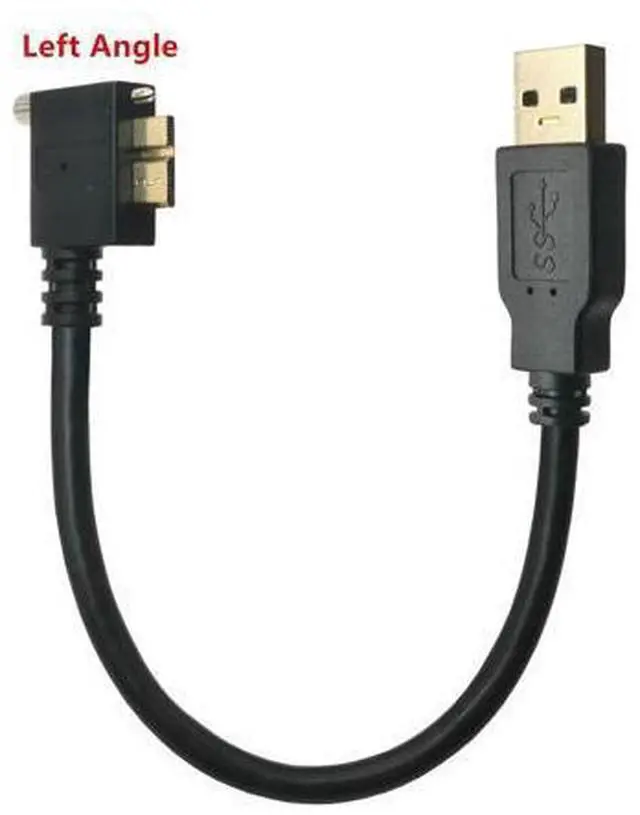 Alt view image 4 of 6 - USB 3.0 A Male to Right Angle USB 3.0 Micro-B Male Adapter Cable for Toshiba External Hard Drive Disk Power Charge Data Cable(Right Angle) (1.8m)