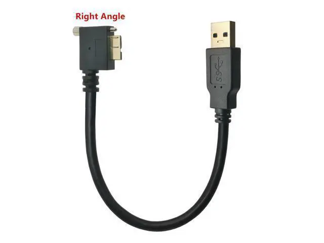 Alt view image 6 of 6 - USB 3.0 A Male to Right Angle USB 3.0 Micro-B Male Adapter Cable for Toshiba External Hard Drive Disk Power Charge Data Cable(Right Angle) (1.8m)
