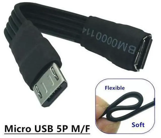 Main image of Super Soft Micro USB Extension Cable Female to Micro USB Male F/M Extension Extender Data Charging Soft OTG Cable 5cm 10cm 20cm(Custom-made)
