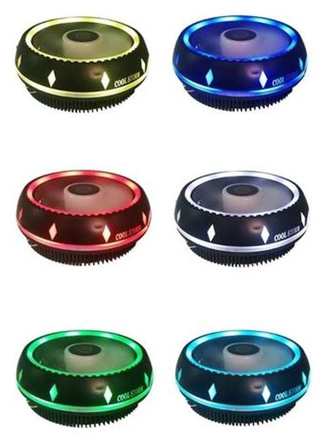 Alt view image 6 of 6 - 12CM Quiet RGB Fan CPU Cooler for LGA1150,1151,1155,1156,1366,775 AM4,AM3+,AM3 AM2+,AM2,FM1,CPU Fan CPU Air Cooler