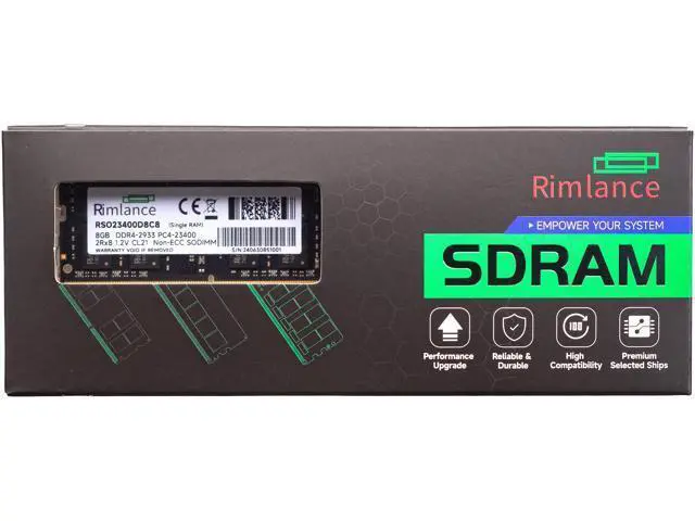 Alt view image 6 of 7 - Rimlance 8GB (1X8GB) 1.2V DDR4 2833MHZ PC4-23400 SODIMM 2RX8