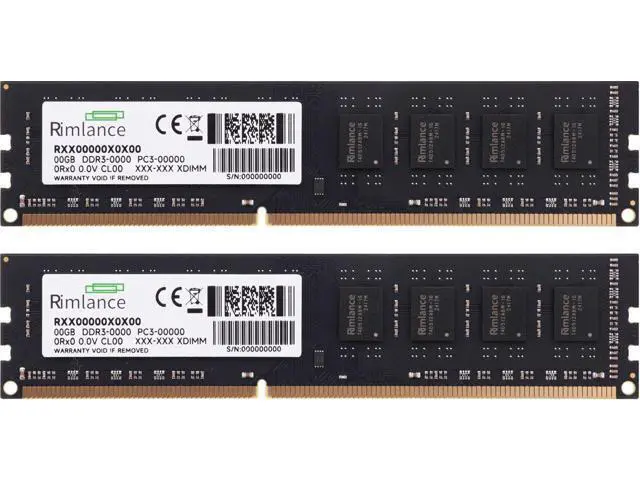 Alt view image 3 of 6 - Rimlance 8GB (2X4GB) 1.35V DDR3 1866MHZ PC3-14900 UDIMM 1RX8 Desktop Memory Kit