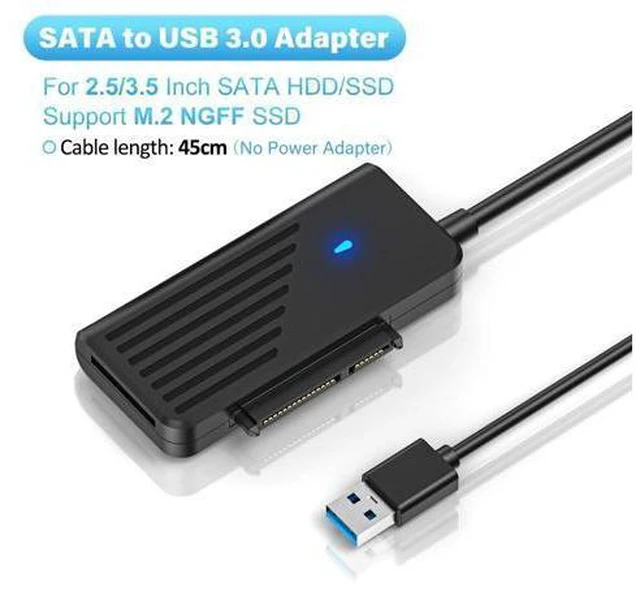 Main image of SATA Ke Adaptor USB Mendukung M.2 NGFF SSD USB 3.0 Ke Adaptor SATA untuk Hard Drive SATA SSD 2.5/3.5 Inci untuk Laptop(1pc M.2 SATA Adapter)