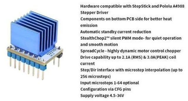 Alt view image 5 of 6 - 3D Print TMC2210 Driver Quiet Operation and Smooth Motion Heat-resistant