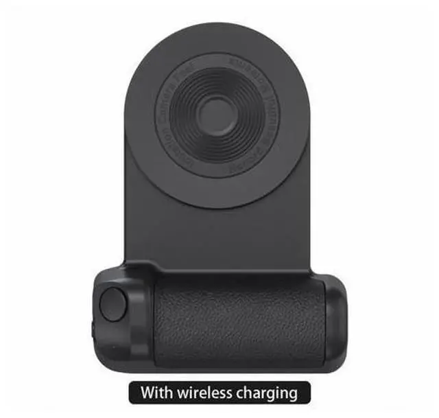 Alt view image 7 of 7 - Mobile Stand Camera Holder Grip Type-C Magnetic Selfie Photo Bracket Cellphone Bluetooth Anti-shake Selfie Wireless Charging(option 2-Black)