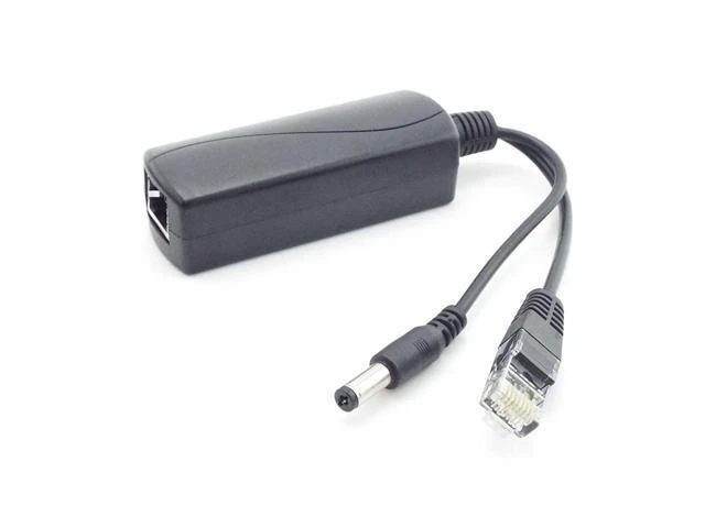 Alt view image 2 of 6 - 48V to 12V POE Splitter Connector Poe Power Adapter injector Switch for IP Camera Wifi Injector Cable Wall US/EU Plug power