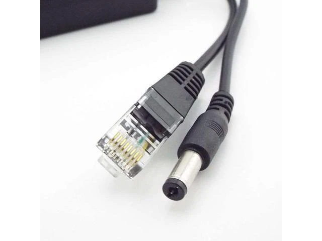 Alt view image 4 of 6 - 48V to 12V POE Splitter Connector Poe Power Adapter injector Switch for IP Camera Wifi Injector Cable Wall US/EU Plug power