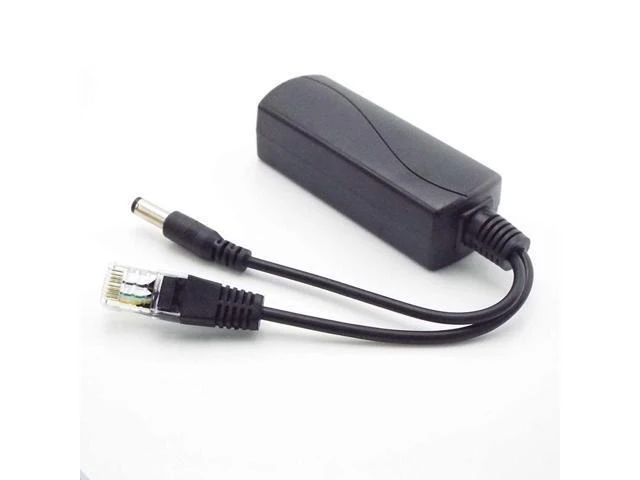 Alt view image 5 of 6 - 48V to 12V POE Splitter Connector Poe Power Adapter injector Switch for IP Camera Wifi Injector Cable Wall US/EU Plug power