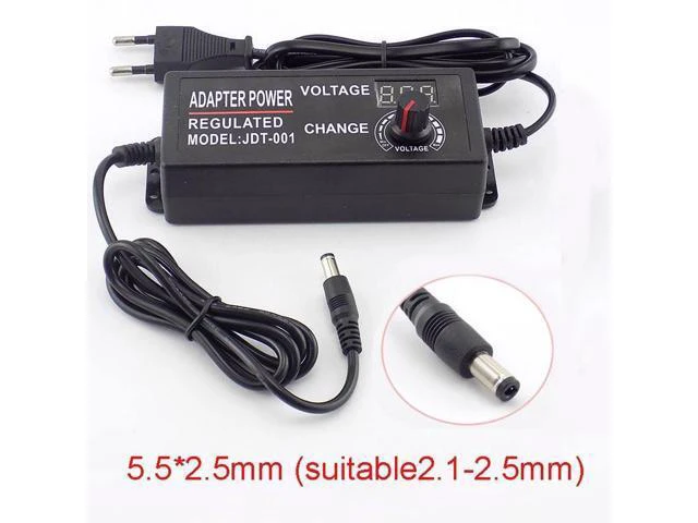 Alt view image 2 of 6 - AC 100-220V to DC 3-12V 5A Adjustable Power Adapter Power Supply CCTV Camera for Led Strip Light Display Screen Charger L19 (AU Plug)