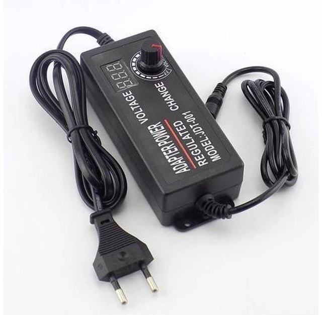 Alt view image 3 of 6 - AC 100-220V to DC 3-12V 5A Adjustable Power Adapter Power Supply CCTV Camera for Led Strip Light Display Screen Charger L19 (AU Plug)