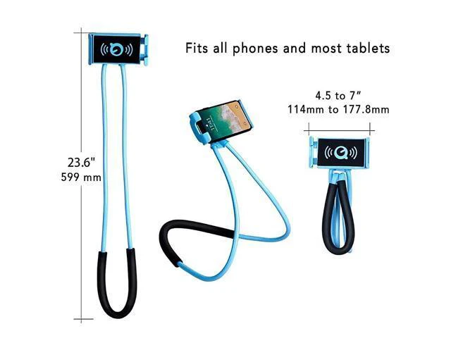 Alt view image 3 of 6 - Phone Holder Neck Set Smartphone Tablet Mount Flexible Lazy Stand Mobile Phone Portable Supplies for Bed Table Car