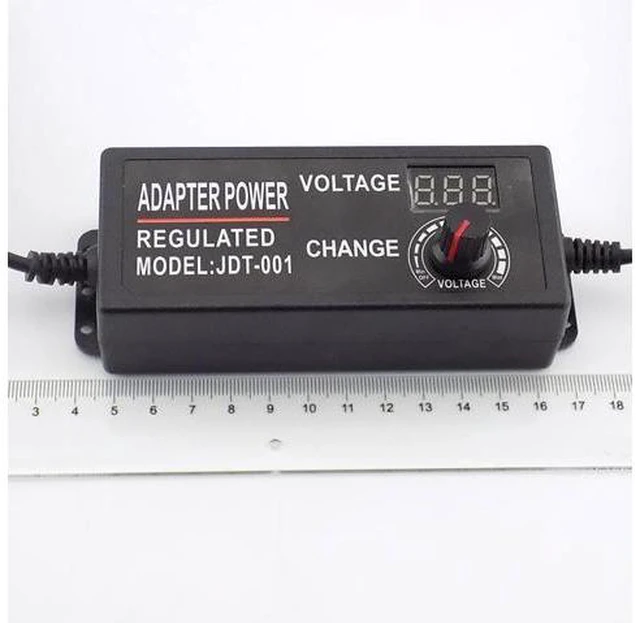 Alt view image 6 of 6 - AC 100-220V to DC 3-12V 5A Adjustable Power Adapter Power Supply CCTV Camera for Led Strip Light Display Screen Charger L19 (AU Plug)