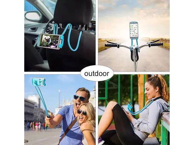 Alt view image 5 of 6 - Phone Holder Neck Set Smartphone Tablet Mount Flexible Lazy Stand Mobile Phone Portable Supplies for Bed Table Car