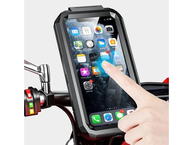 Alt view image 2 of 5 - M18S Universal Moblie Cell Phone Stand Motorcycle Bike Phone Holder Case Waterproof Mount Stand for Cellphone GPS(Handlebar)