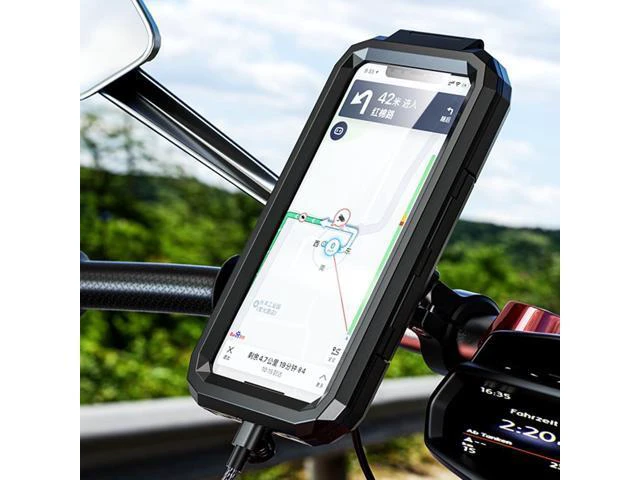 Alt view image 3 of 5 - M18S Universal Moblie Cell Phone Stand Motorcycle Bike Phone Holder Case Waterproof Mount Stand for Cellphone GPS(Handlebar)