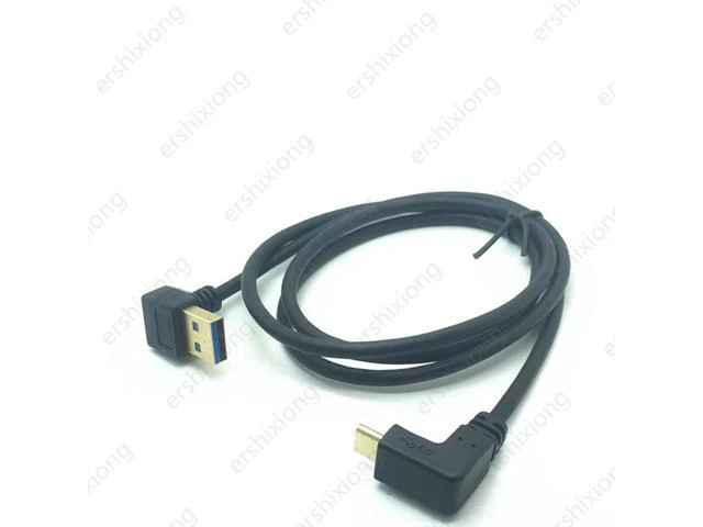Alt view image 3 of 6 - 5Gbp/s Up & Down elbow design USB 3.1 USB-C Type C to USB 3.0 Left & Right Angle Cable 1m 3ft Type-c Fast Sync Charge cables(Right-UP)