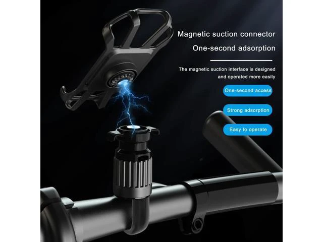 Alt view image 4 of 6 - Cycling Phone Stand Magnetic Car Mobile Support Bracket Adjustable Shockproof Bike Motorcycle Phone Holder for Phone
