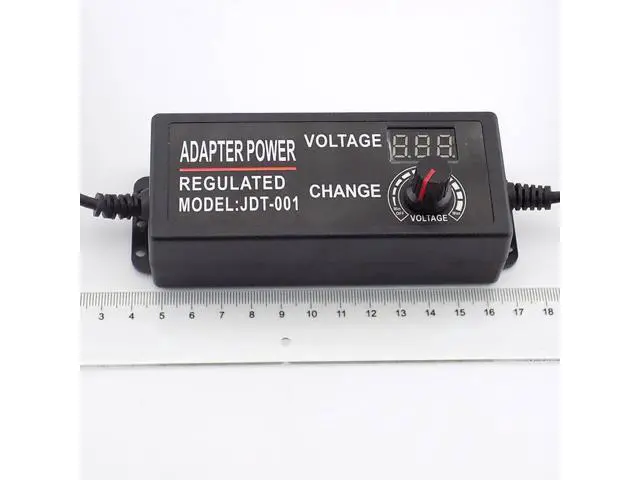 Alt view image 5 of 5 - AC 100-220V to DC 3-12V 5A Adjustable Power Adapter CCTV Camera Power Supply for Led Strip Light Display Screen Charger L1 (US plug)