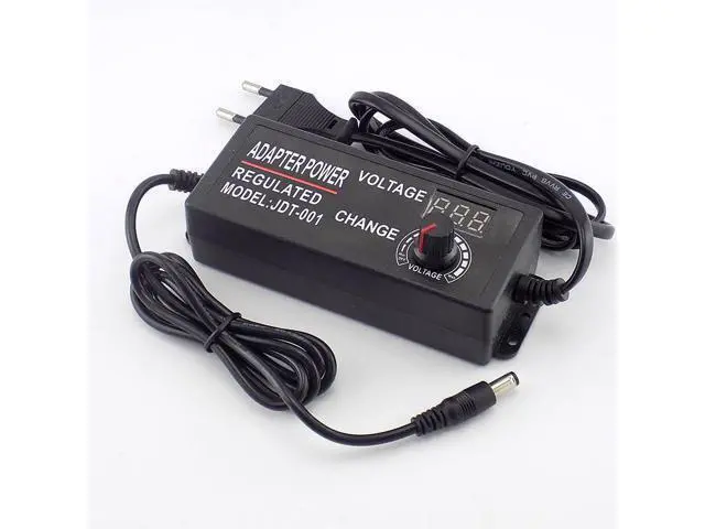 Alt view image 3 of 5 - AC 100-220V to DC 3-12V 5A Adjustable Power Adapter CCTV Camera Power Supply for Led Strip Light Display Screen Charger L1 (US plug)
