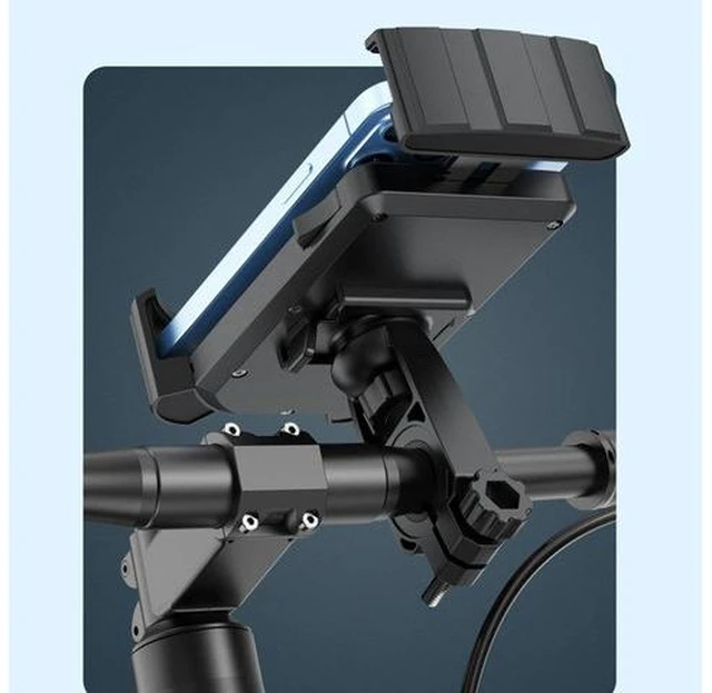 Alt view image 2 of 6 - Bicycle Phone Mount Bracket Adjustable Bike Handlebar Smartphone Holder Rack for Mobile Phone Portable Supplies
