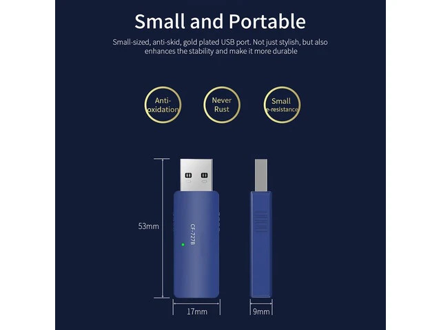 Alt view image 4 of 5 - 802.11ac/b/g/n Wireless Bluetooth-compatible wifi Adapter 1300Mbps USB network card Antenna Ethernet PC Wi-fi Receiver adapter