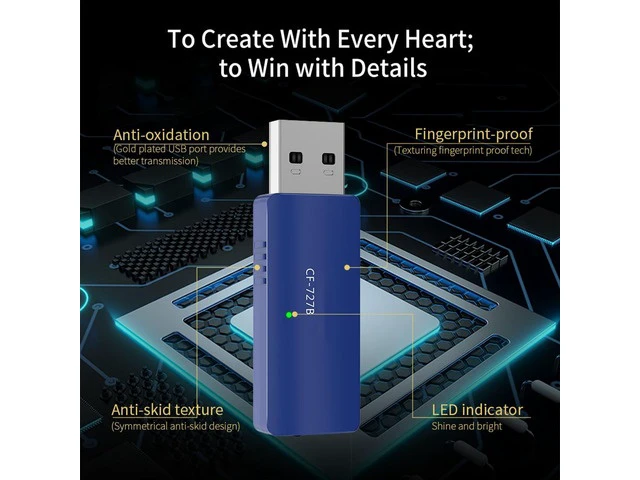 Alt view image 5 of 5 - 802.11ac/b/g/n Wireless Bluetooth-compatible wifi Adapter 1300Mbps USB network card Antenna Ethernet PC Wi-fi Receiver adapter