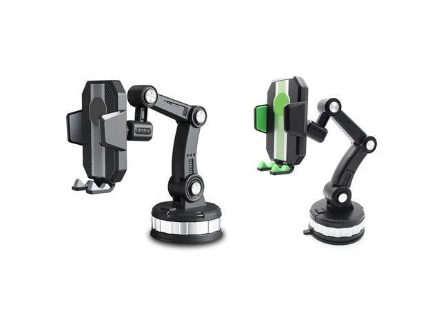 Alt view image 2 of 6 - Strong Suction Cup Car Phone Holder Center Console Smartphone Sucker Mount Universal Bracket Windscreen Adjustable Support