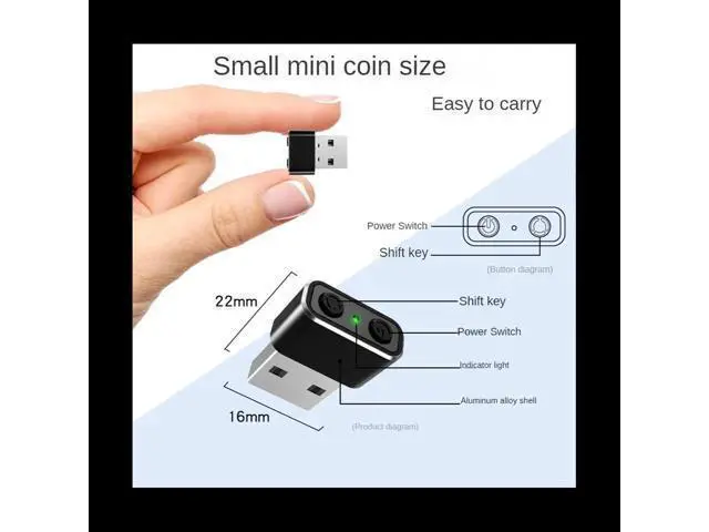Alt view image 6 of 6 - 1PCS USB Mouse Mover USB Mouse Jiggler Virtual Mouse Prevent Entering Sleep Move Cursor Prevent Computer Lock Screen