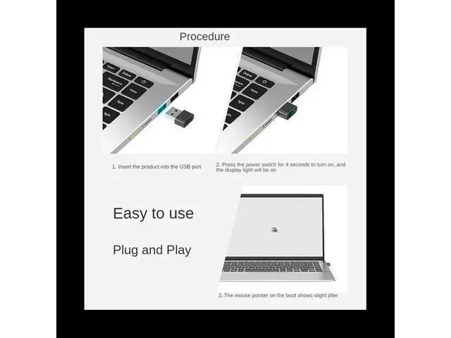 Alt view image 5 of 6 - 1PCS USB Mouse Mover USB Mouse Jiggler Virtual Mouse Prevent Entering Sleep Move Cursor Prevent Computer Lock Screen