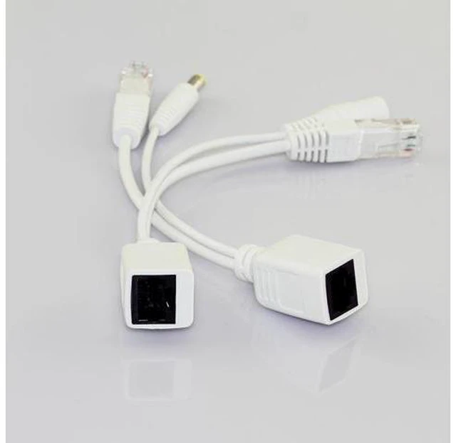 Main image of 5 Pair 12V CCTV Power Supply Rj45 Splitter Security Camera Poe Adapter AccessoriesSynthesizer connector Poe Cable L19