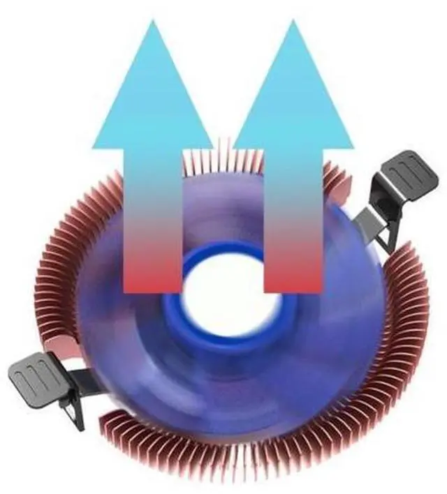 Alt view image 2 of 5 - E86 Utral Thin 28mm PWM Fan Cooler 1U Server HTPC Mini PC Cooling Fan Low Noise CPU Radiators For LGA775/155/1156/AM4